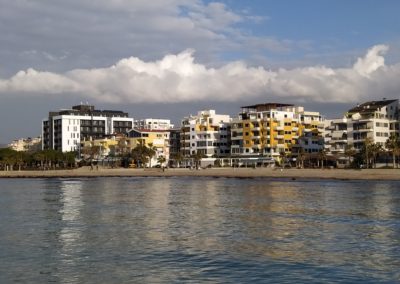 az apartman környéke télen